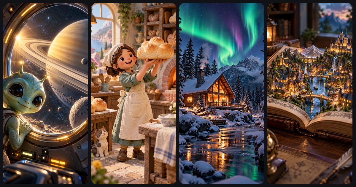 Collage of animated AI story video covers illustrating YouTube monetization and AI labelling rules